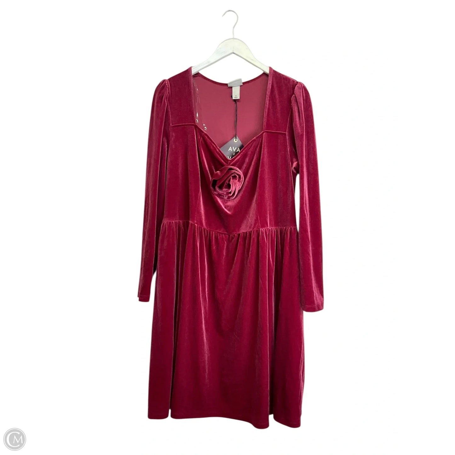 Dress Casual Short By Ava & Viv In Red, Size: 1x