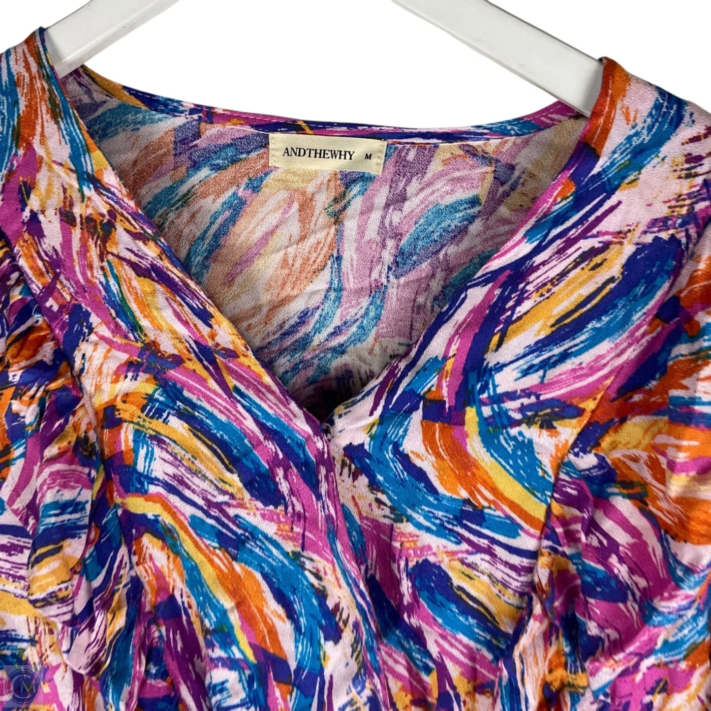 Top Long Sleeve By Clothes Mentor In Multi-colored, Size: M