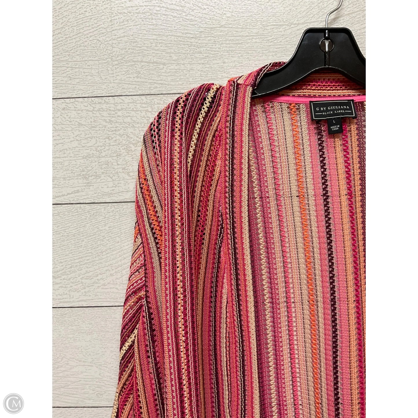 Kimono By G By Giuliana In Orange & Pink, Size: L