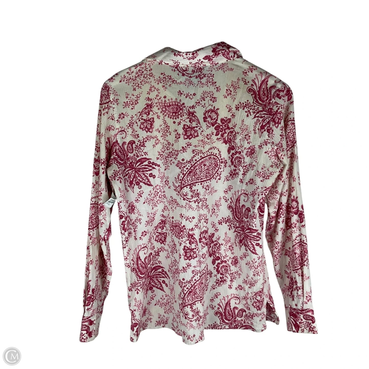 Top Long Sleeve By Denim And Company In Pink, Size: Xs
