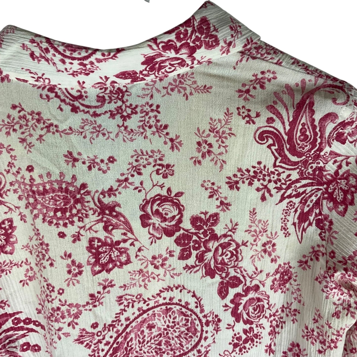 Top Long Sleeve By Denim And Company In Pink, Size: Xs