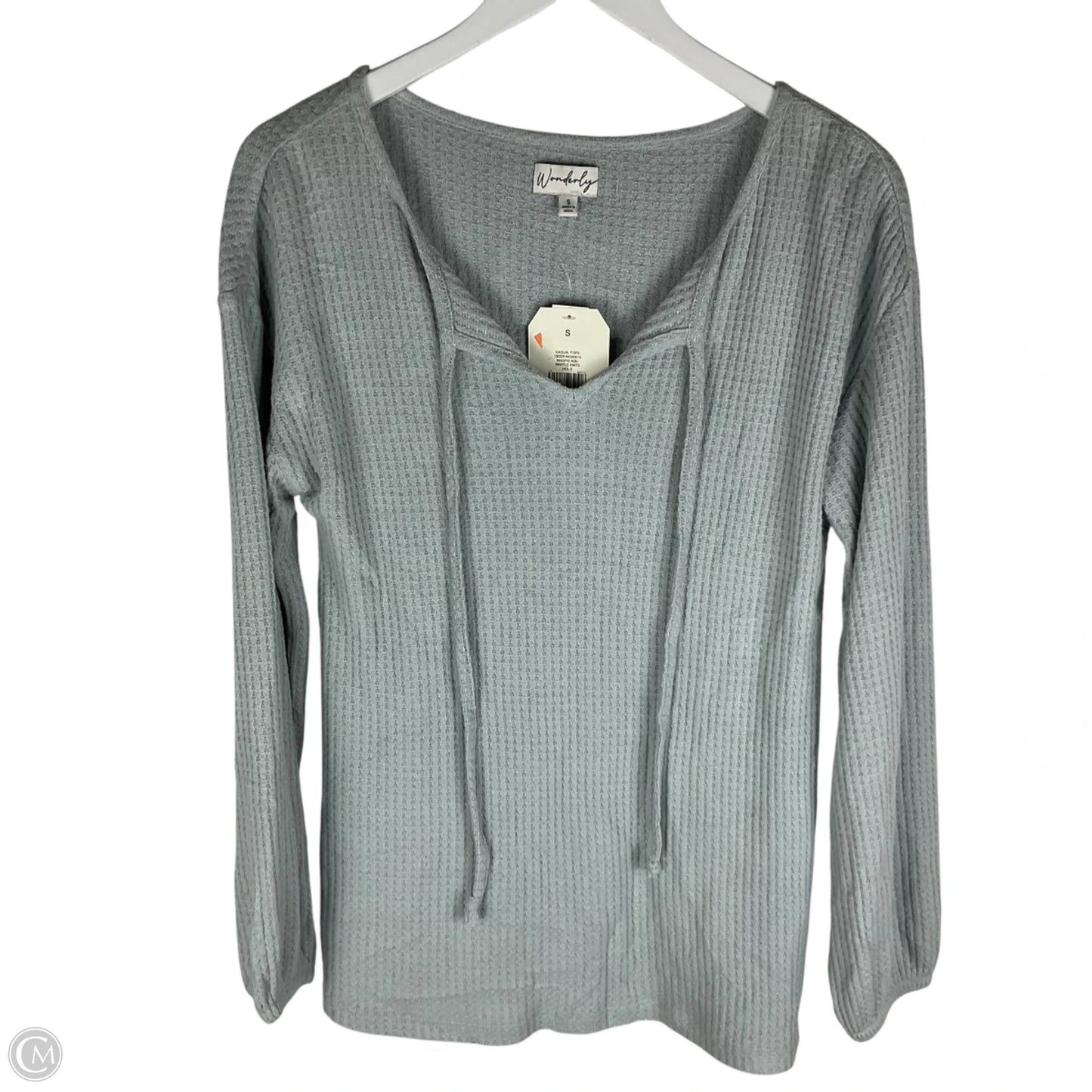 Top Long Sleeve Basic By Wonderly In Grey, Size: S