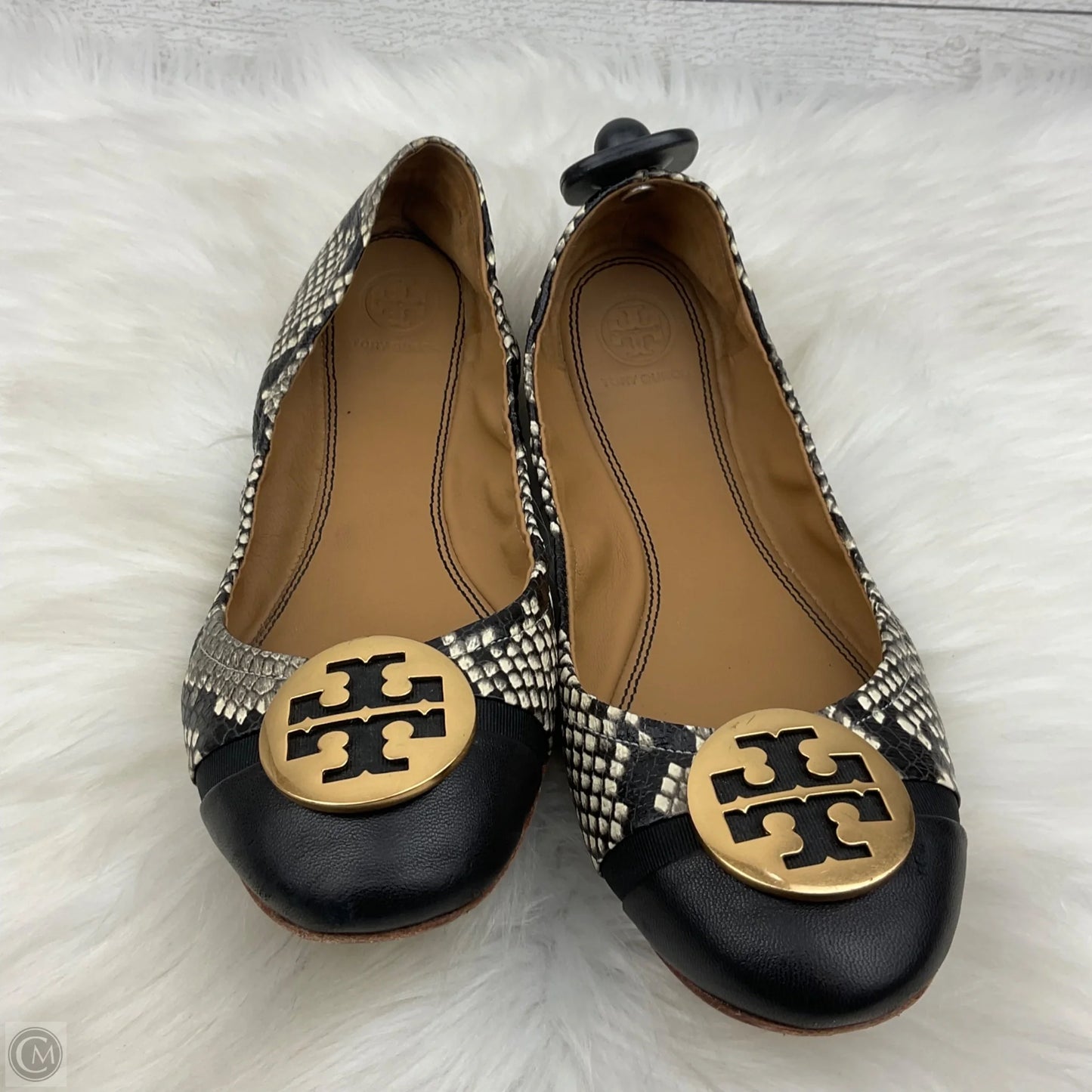 Shoes Designer By Tory Burch In Snakeskin Print, Size: 8.5