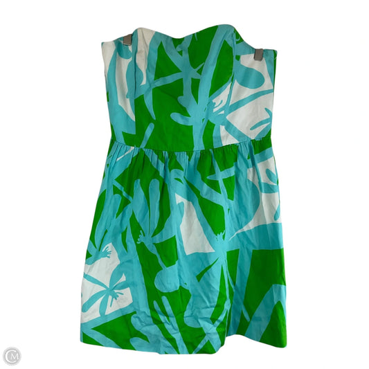 Dress Designer By Lilly Pulitzer In Blue & Green, Size: 12
