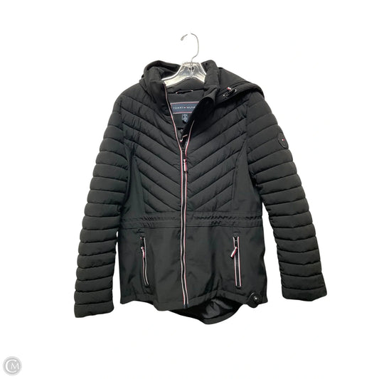 Coat Puffer & Quilted By Tommy Hilfiger In Black, Size: M