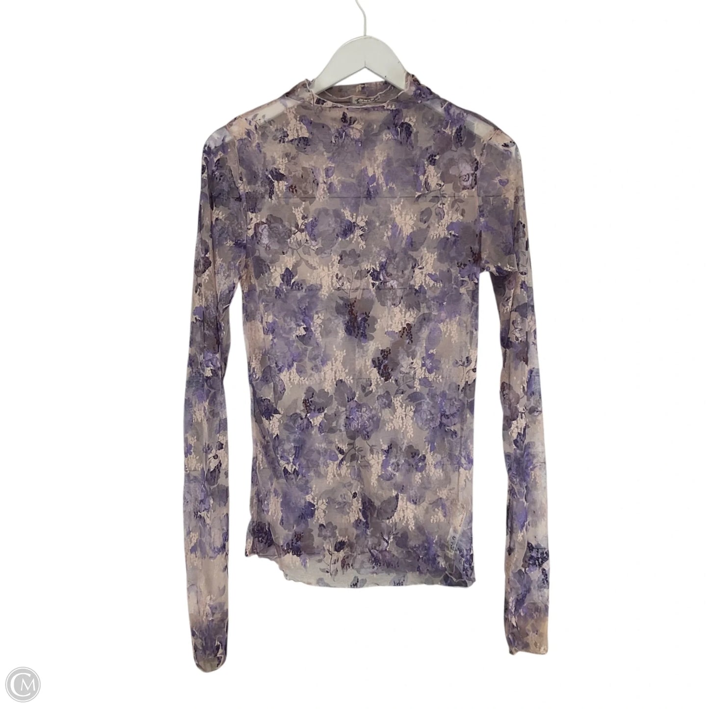 Top Long Sleeve By Free People In Purple, Size: Xl