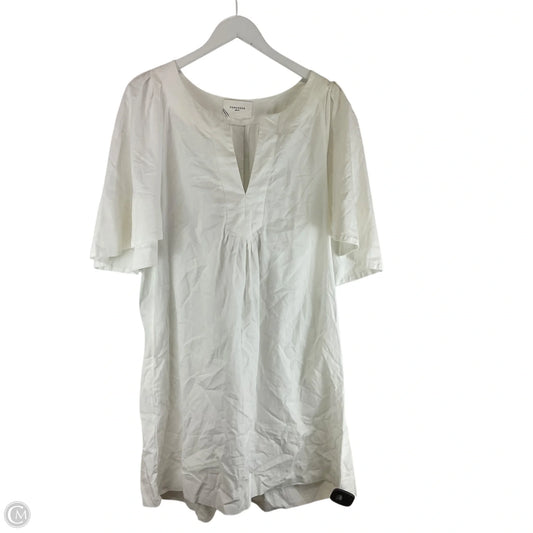 Dress Casual Short By Clothes Mentor In White, Size: L