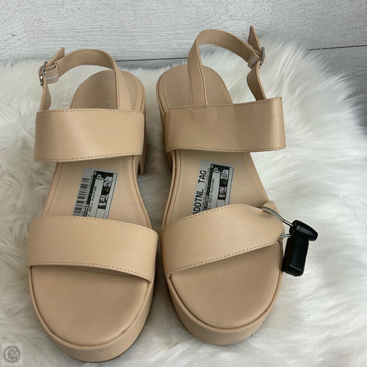 Sandals Heels Platform By Marc Fisher In Cream, Size: 11