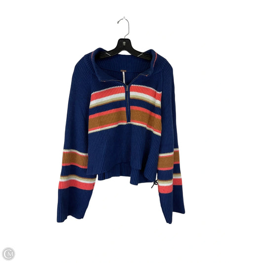 Sweatshirt Collar By Free People In Striped Pattern, Size: Xl