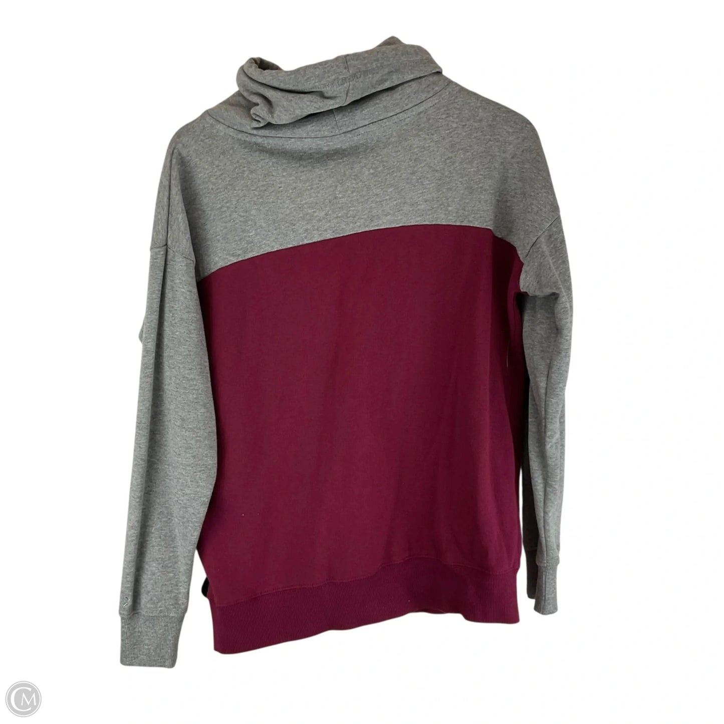 Sweatshirt Collar By Colosseum In Grey & Red, Size: M