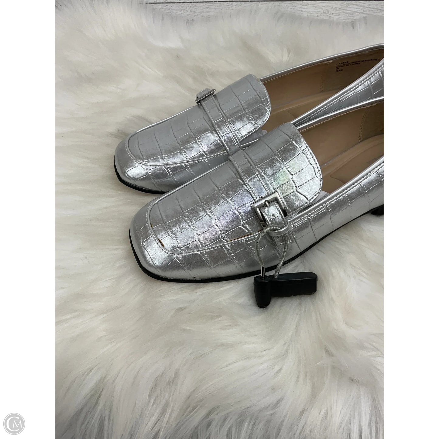 Shoes Flats By Charles By Charles David In Silver, Size: 9