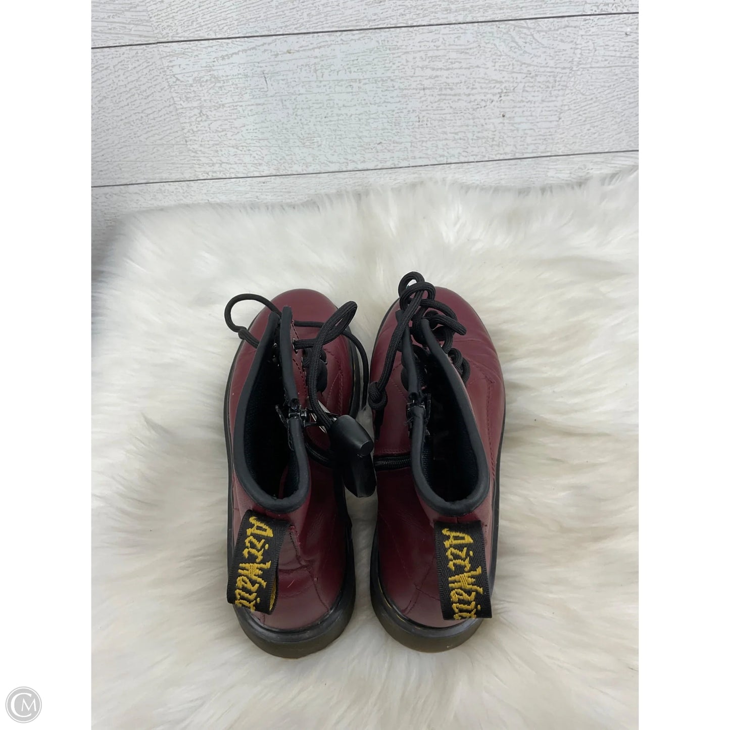 Boots Ankle Heels By Clothes Mentor In Red, Size: 6