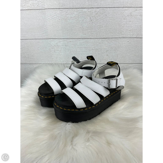 Sandals Heels Platform By Clothes Mentor In White, Size: 7