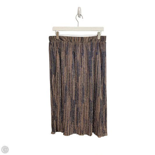 Skirt Maxi By Tcec In Blue & Gold, Size: L