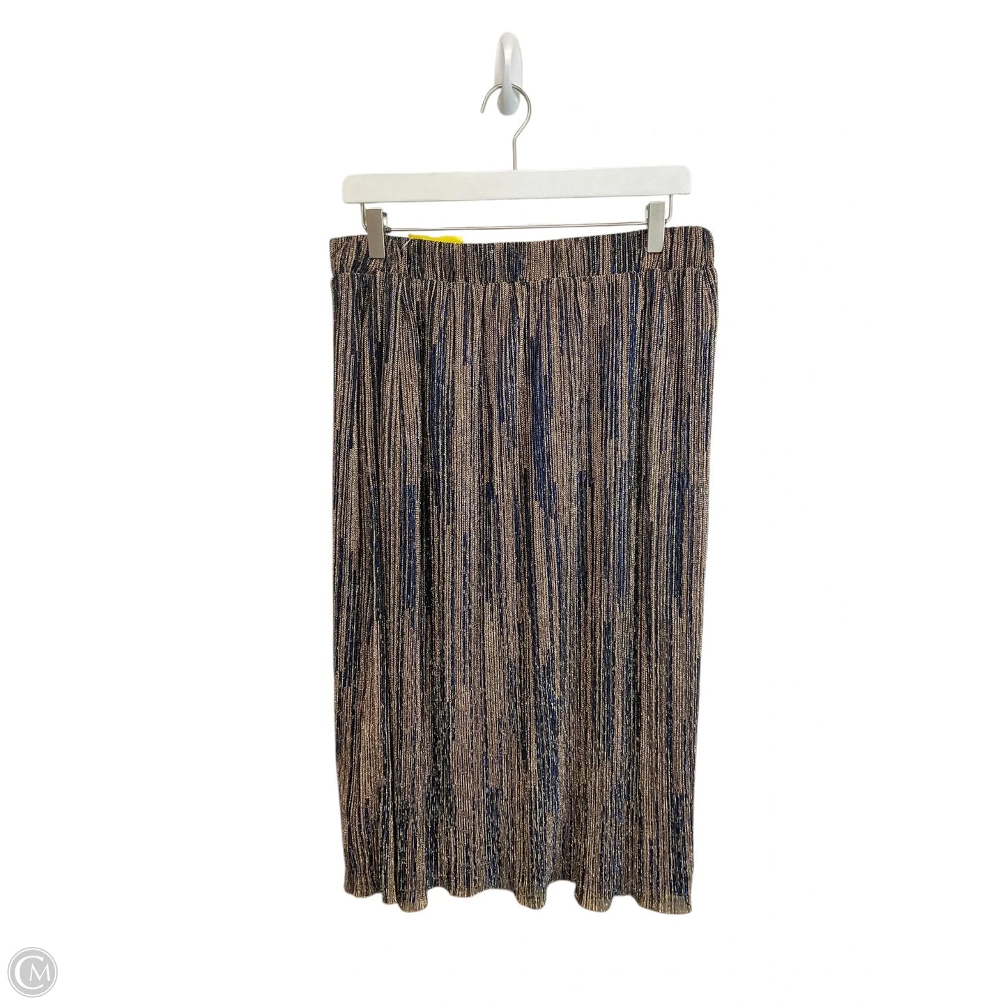 Skirt Maxi By Tcec In Blue & Gold, Size: L