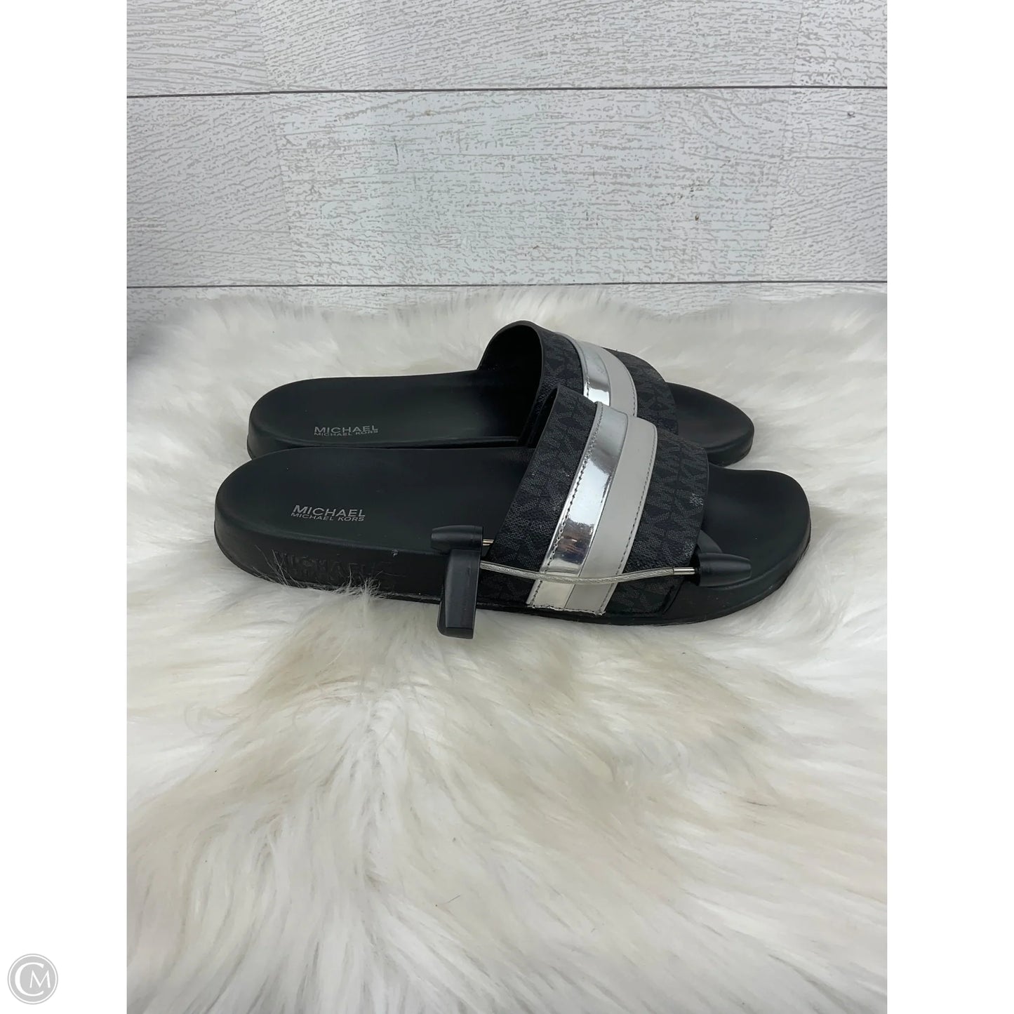 Sandals Designer By Michael Kors In Black, Size: 9