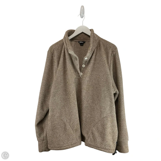 Sweatshirt Crewneck By Eddie Bauer In Tan, Size: Xxl