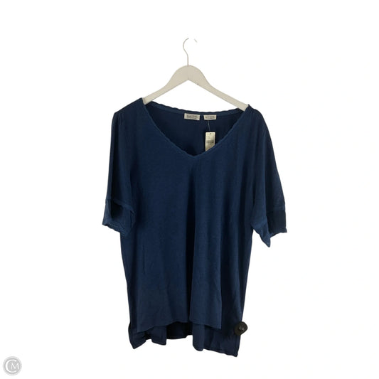 Top Short Sleeve By Meadow Rue In Navy, Size: Xl