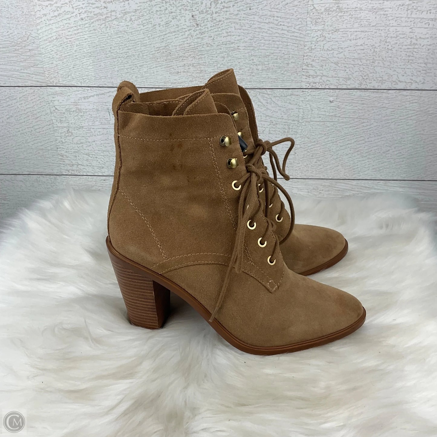 Boots Ankle Heels By Bcbgeneration In Tan, Size: 8