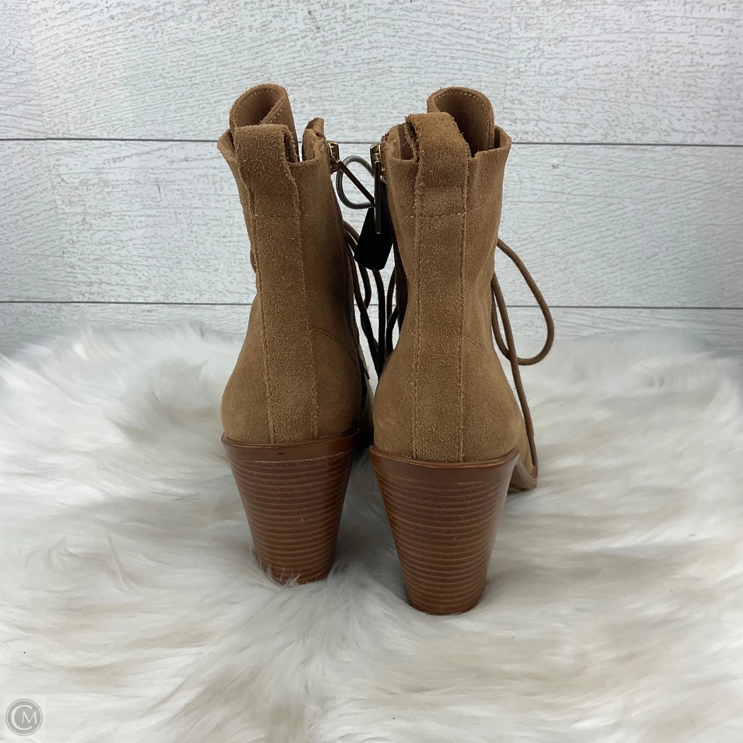 Boots Ankle Heels By Bcbgeneration In Tan, Size: 8