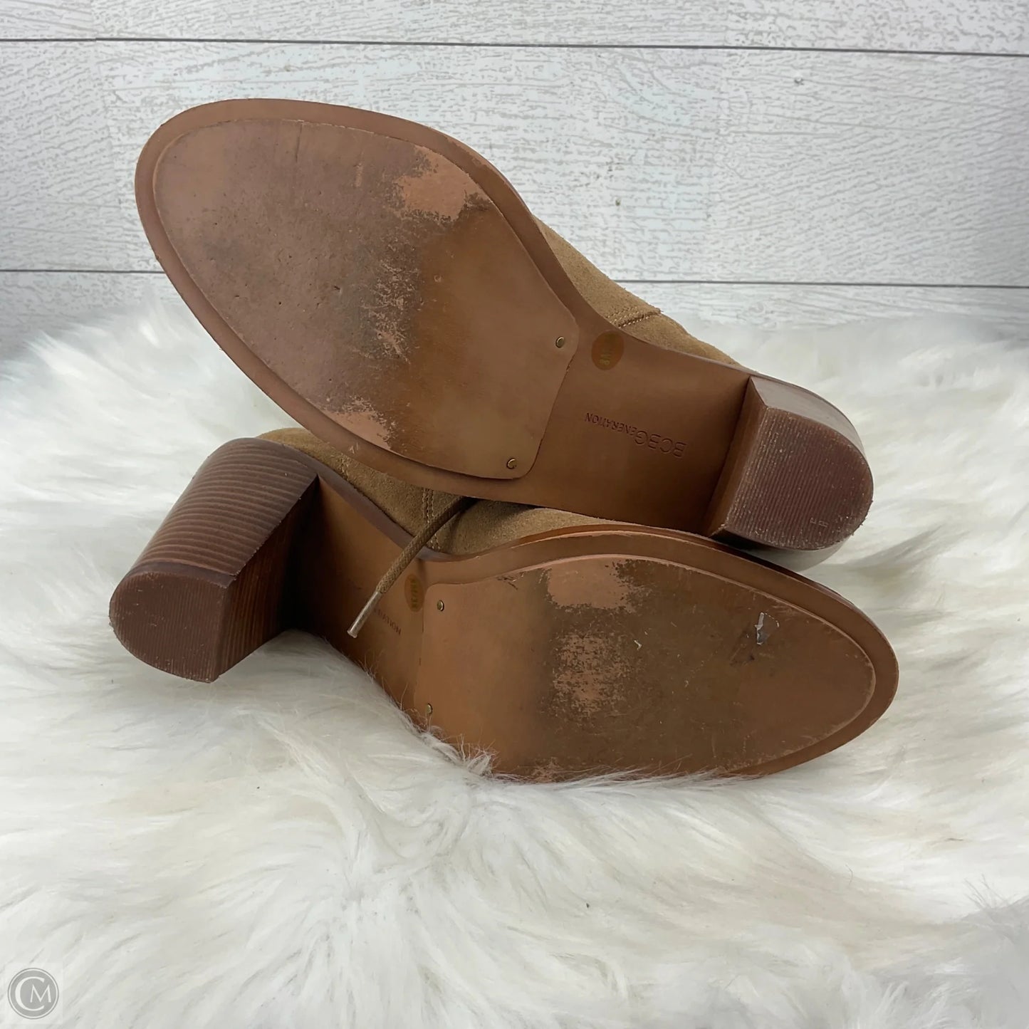 Boots Ankle Heels By Bcbgeneration In Tan, Size: 8