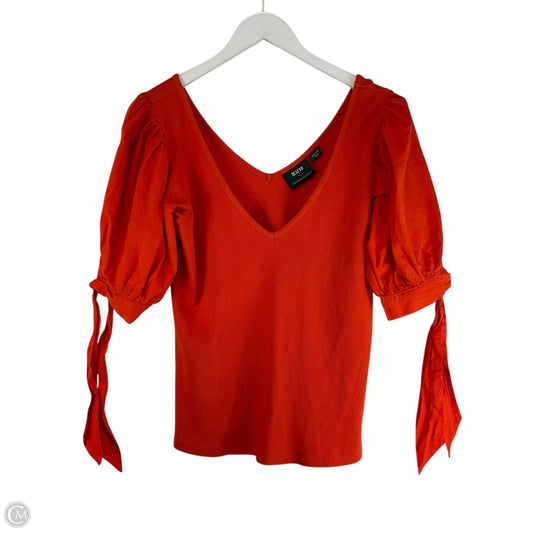 Top Short Sleeve By Maeve In Orange, Size: M