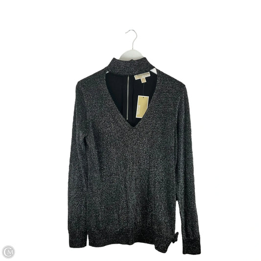 Top Long Sleeve By Michael By Michael Kors In Silver, Size: L