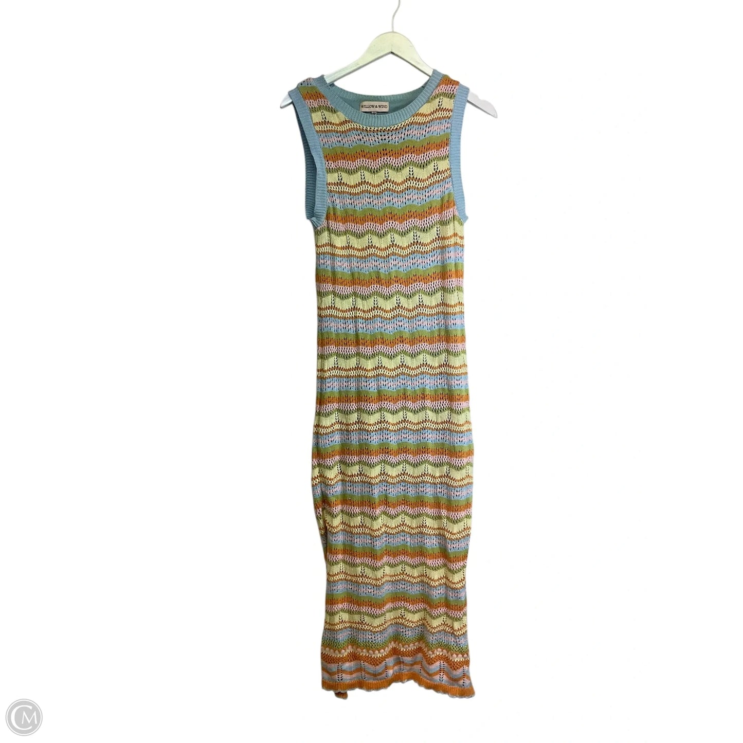 Dress Casual Maxi By Clothes Mentor In Rainbow Print, Size: L