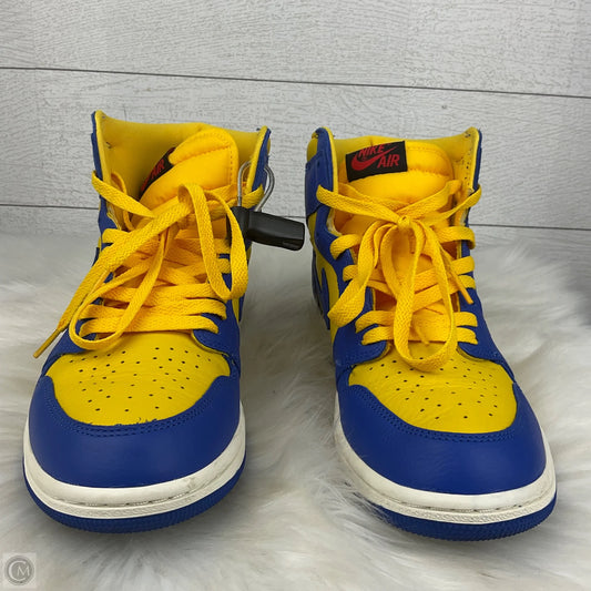 Shoes Sneakers By Nike In Blue & Yellow, Size: 10