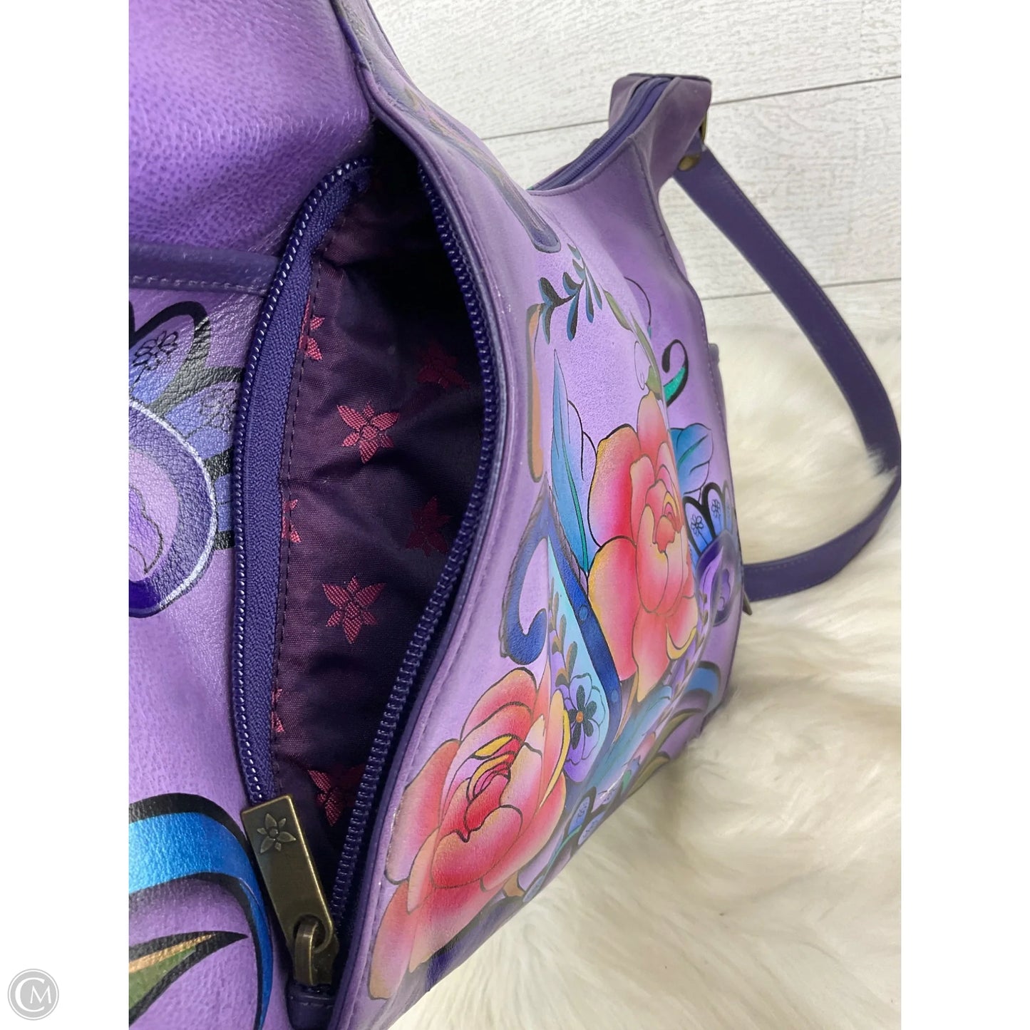 Crossbody By Anuschka, Size: Large