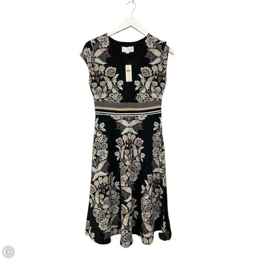 Dress Casual Midi By Anthropologie In Black, Size: 4