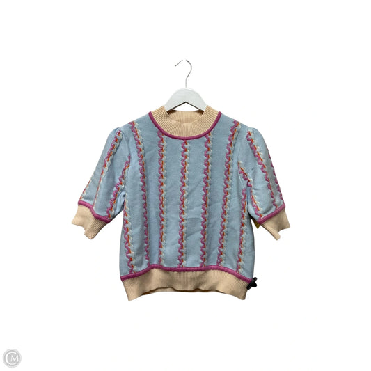 Sweater Short Sleeve By Thml In Blue, Size: S