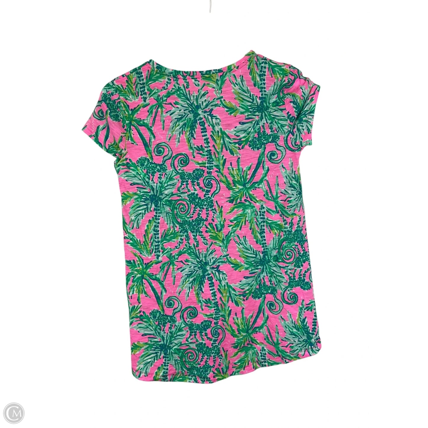 Top Short Sleeve Designer By Lilly Pulitzer In Pink, Size: Xxs