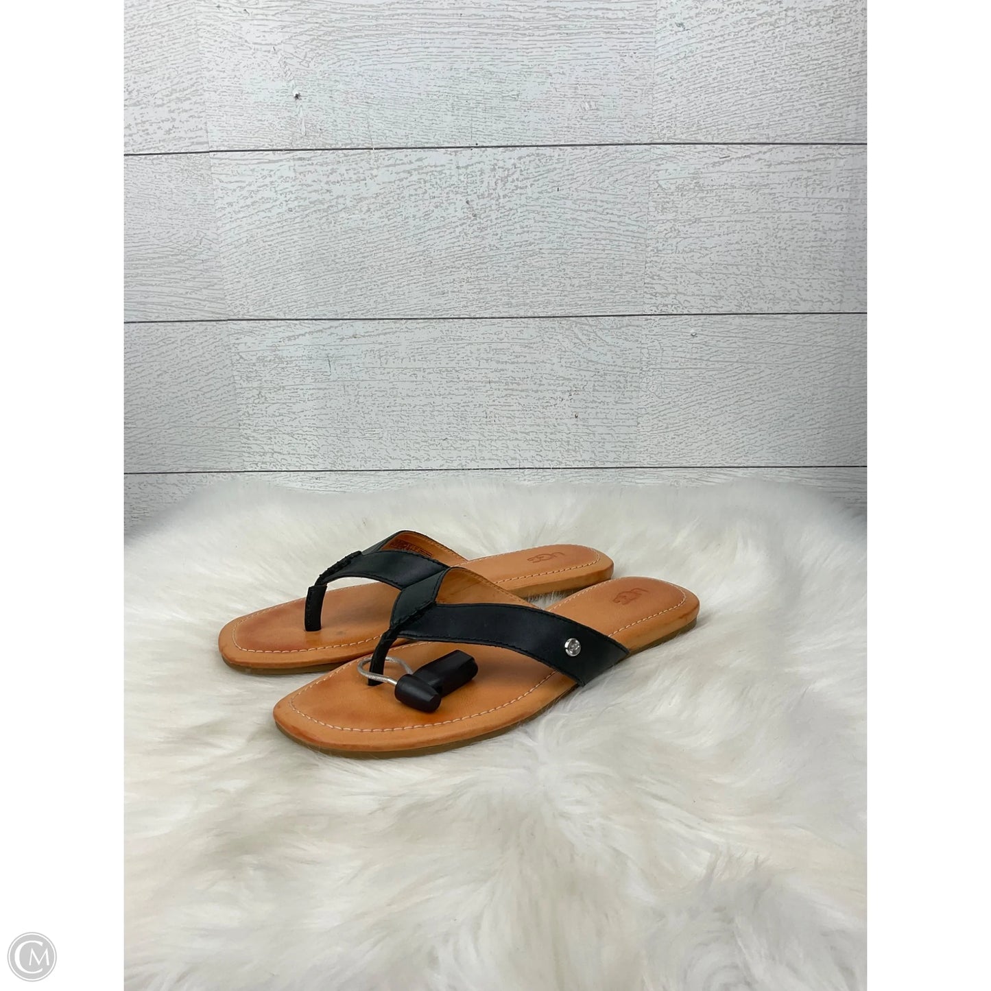 Sandals Designer By Ugg In Tan, Size: 8