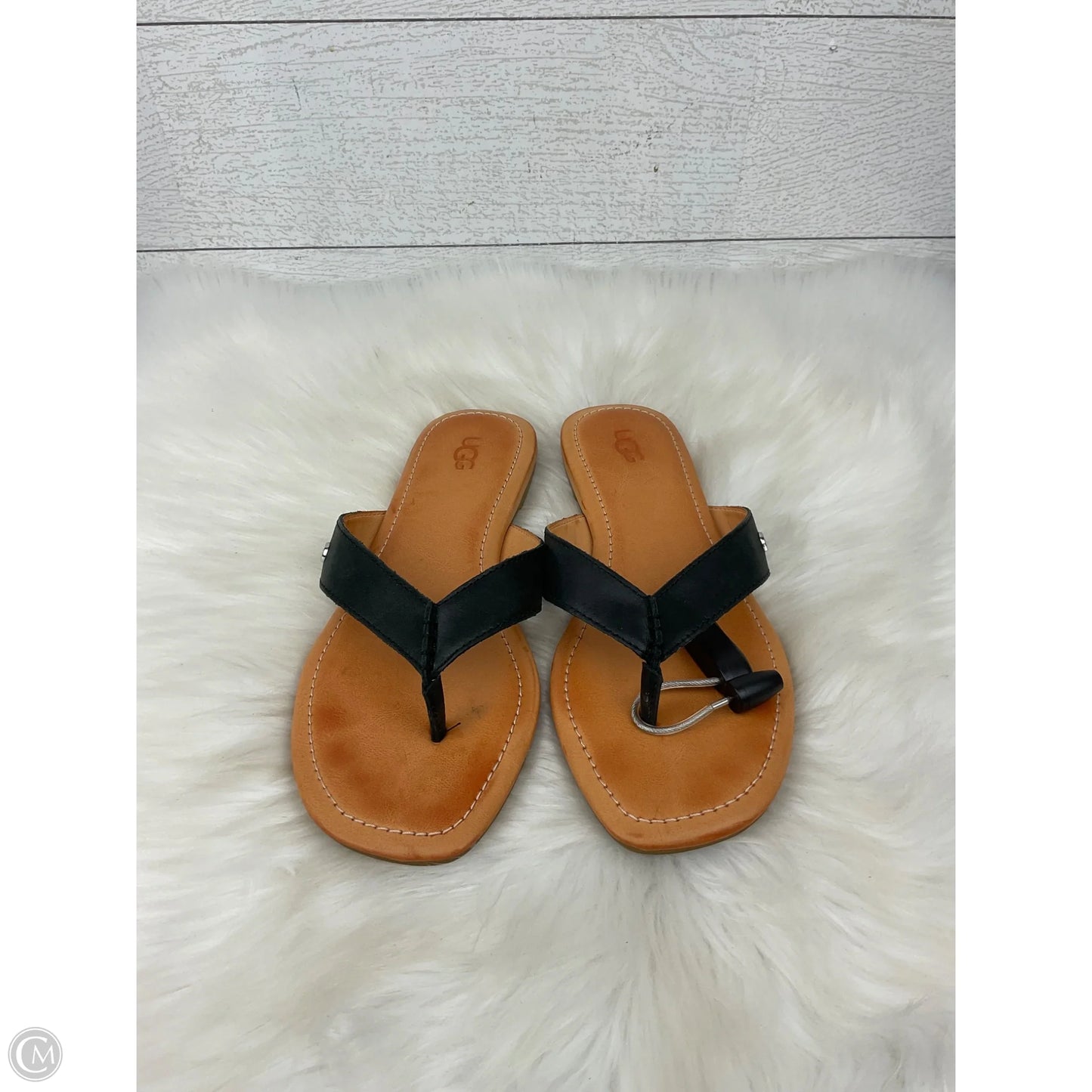 Sandals Designer By Ugg In Tan, Size: 8