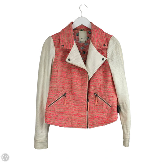 Jacket Other By Elevenses In Pink & White, Size: S