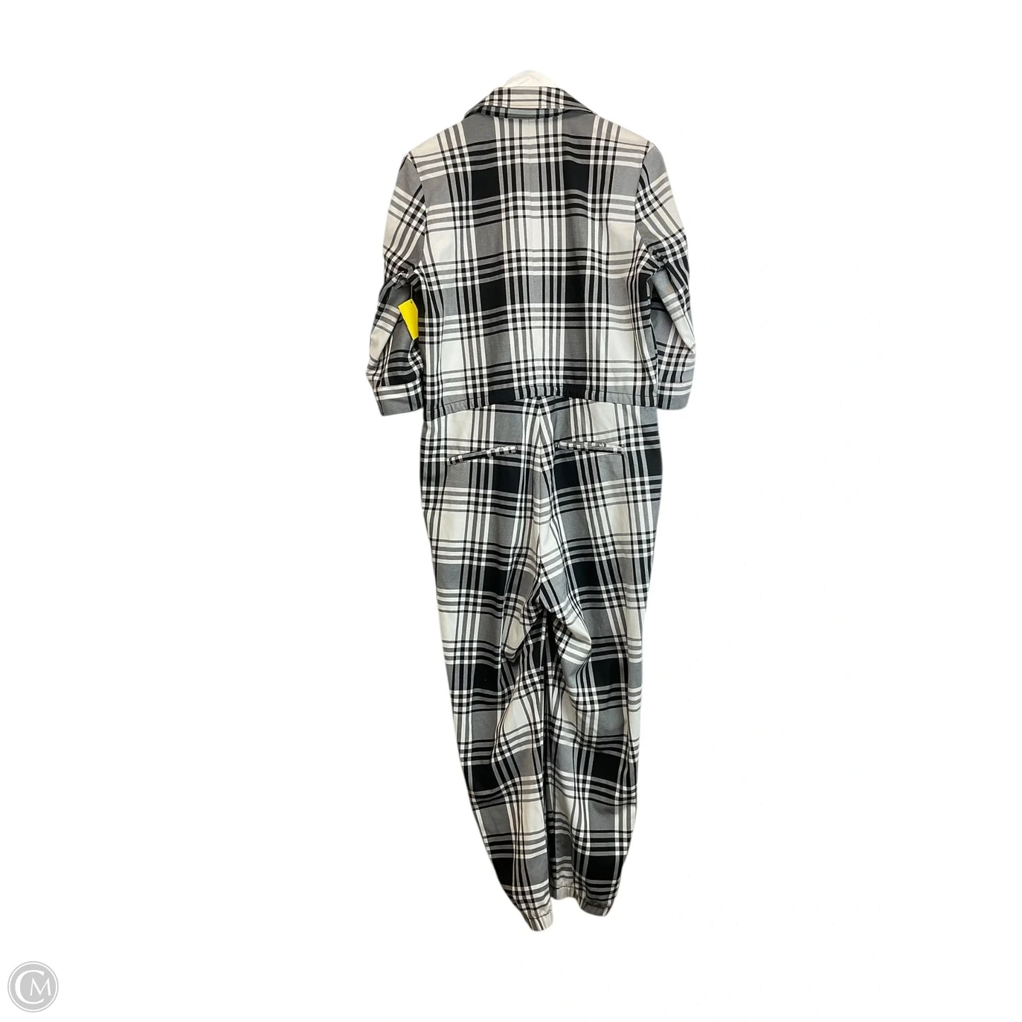 Jumpsuit By Clothes Mentor In Plaid Pattern, Size: S