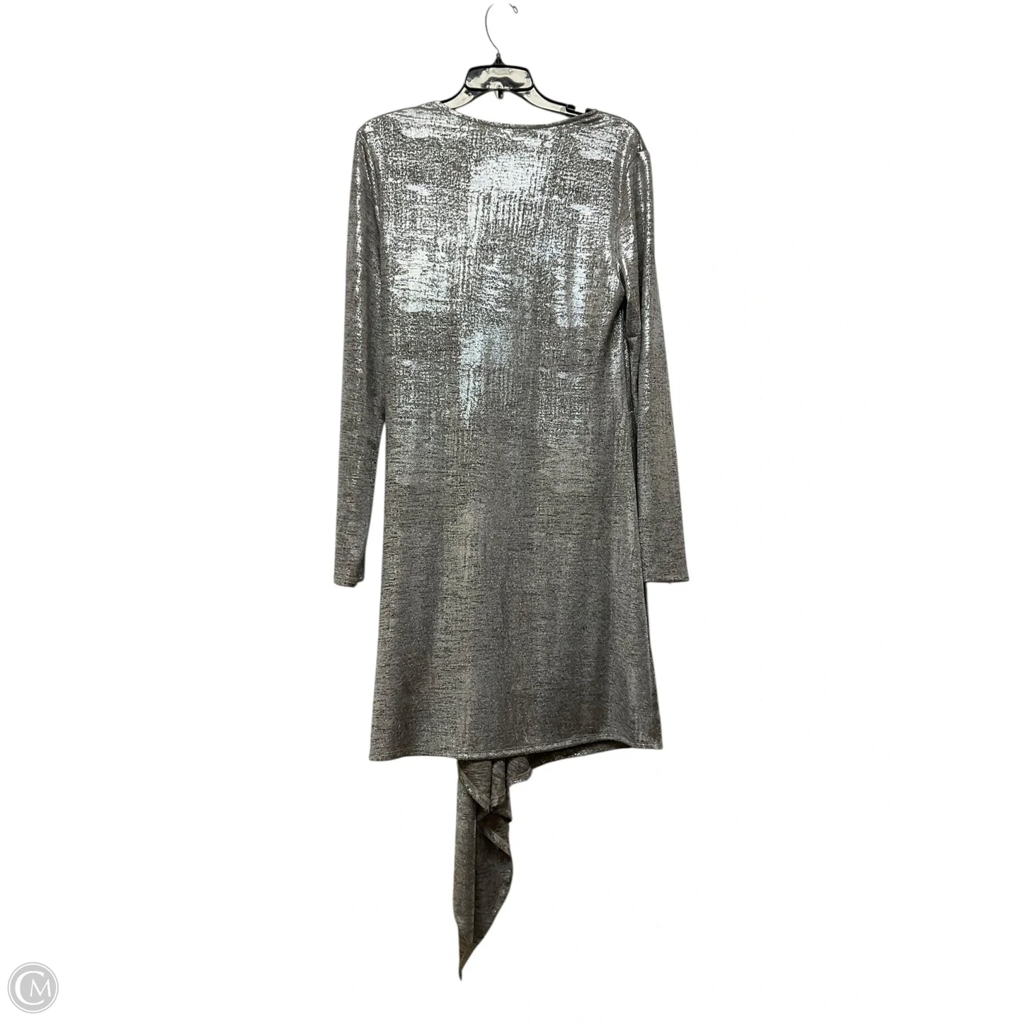 Dress Casual Midi By Clothes Mentor In Silver, Size: M