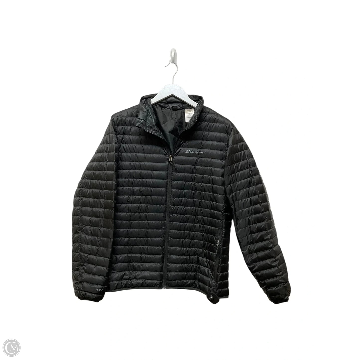 Jacket Puffer & Quilted By Eddie Bauer In Black, Size: M