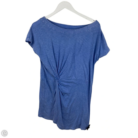 Top Short Sleeve By Anthropologie In Blue, Size: Xs