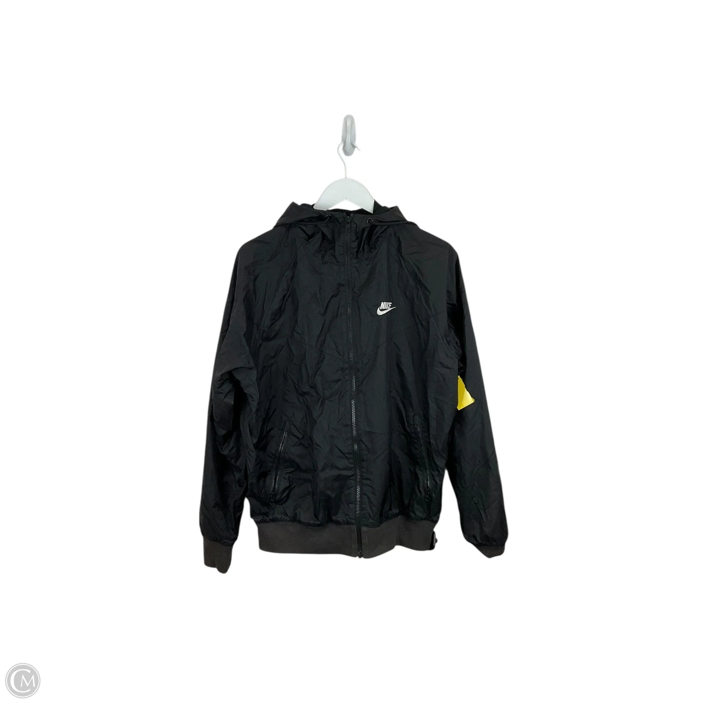 Jacket Windbreaker By Nike Apparel In Black, Size: S