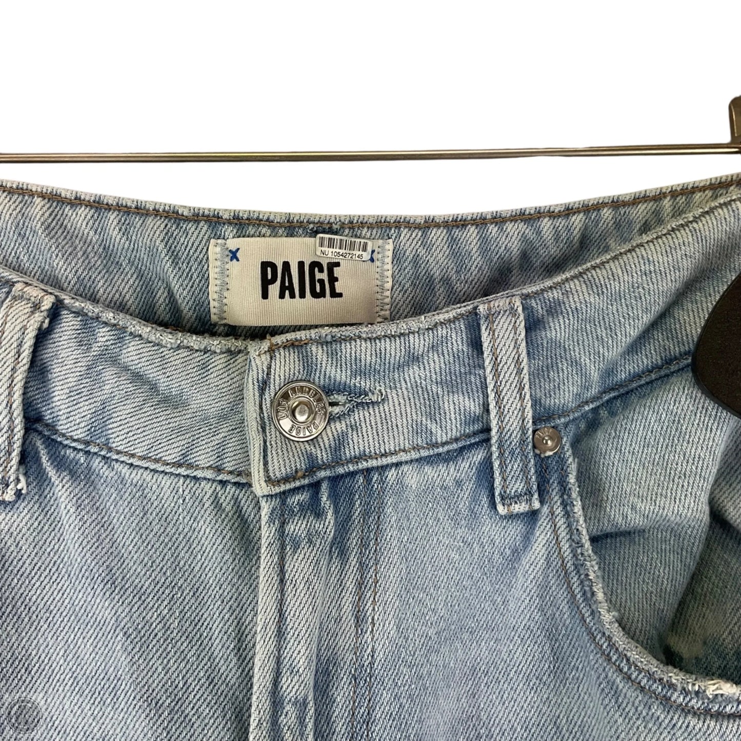 Jeans Straight By Paige In Blue Denim, Size: 6