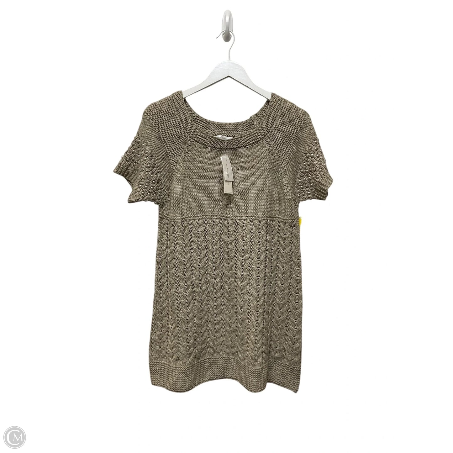 Sweater Short Sleeve By John Paul Richard In Tan, Size: Xl