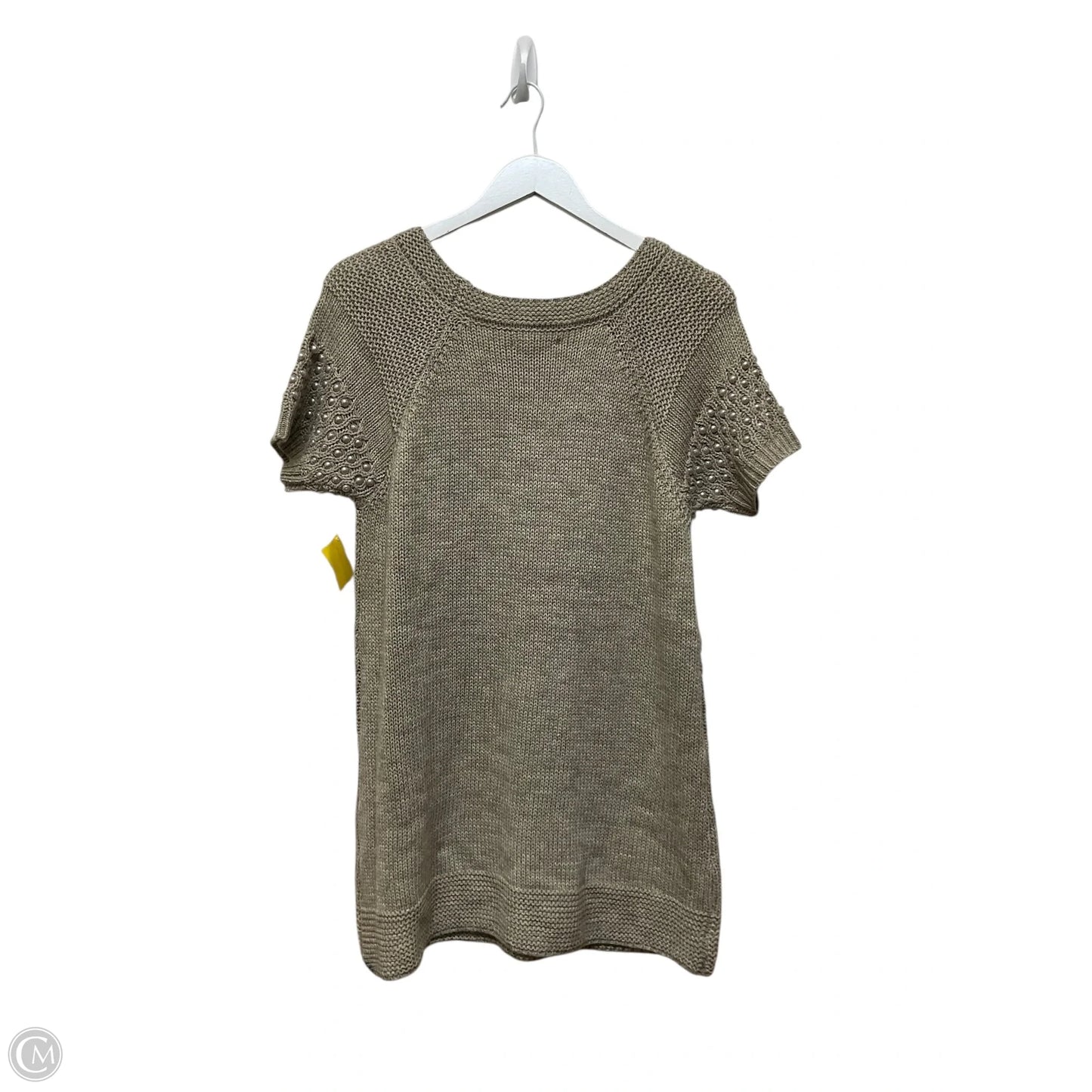 Sweater Short Sleeve By John Paul Richard In Tan, Size: Xl