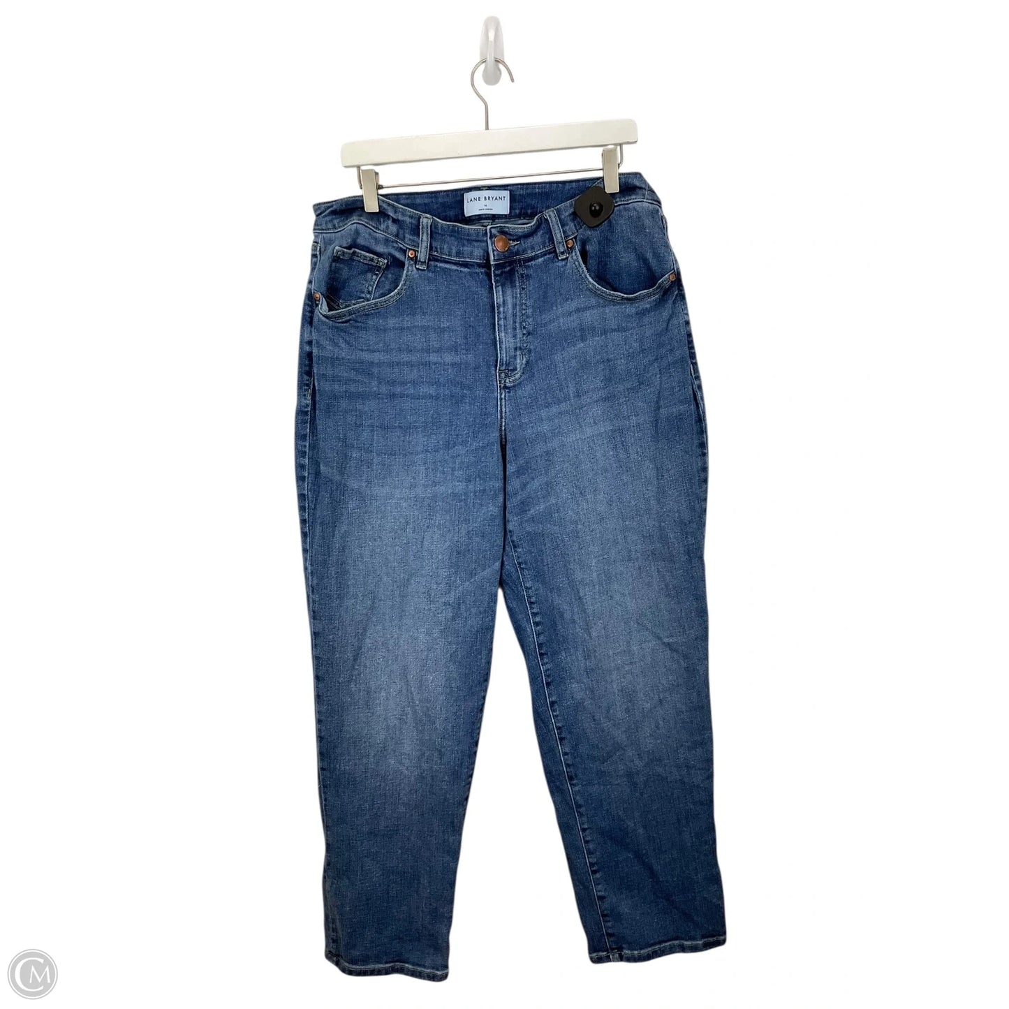 Jeans Straight By Lane Bryant In Blue Denim, Size: 14