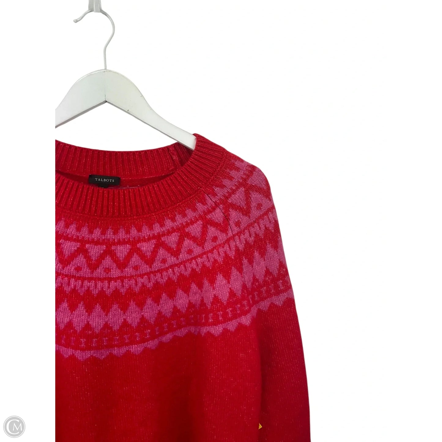 Sweater By Talbots In Red, Size: Xl