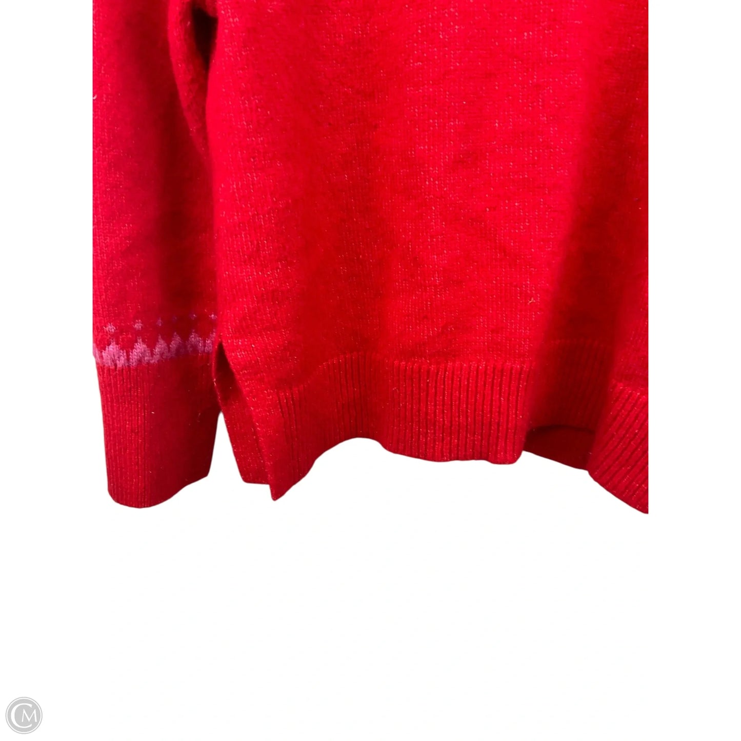 Sweater By Talbots In Red, Size: Xl