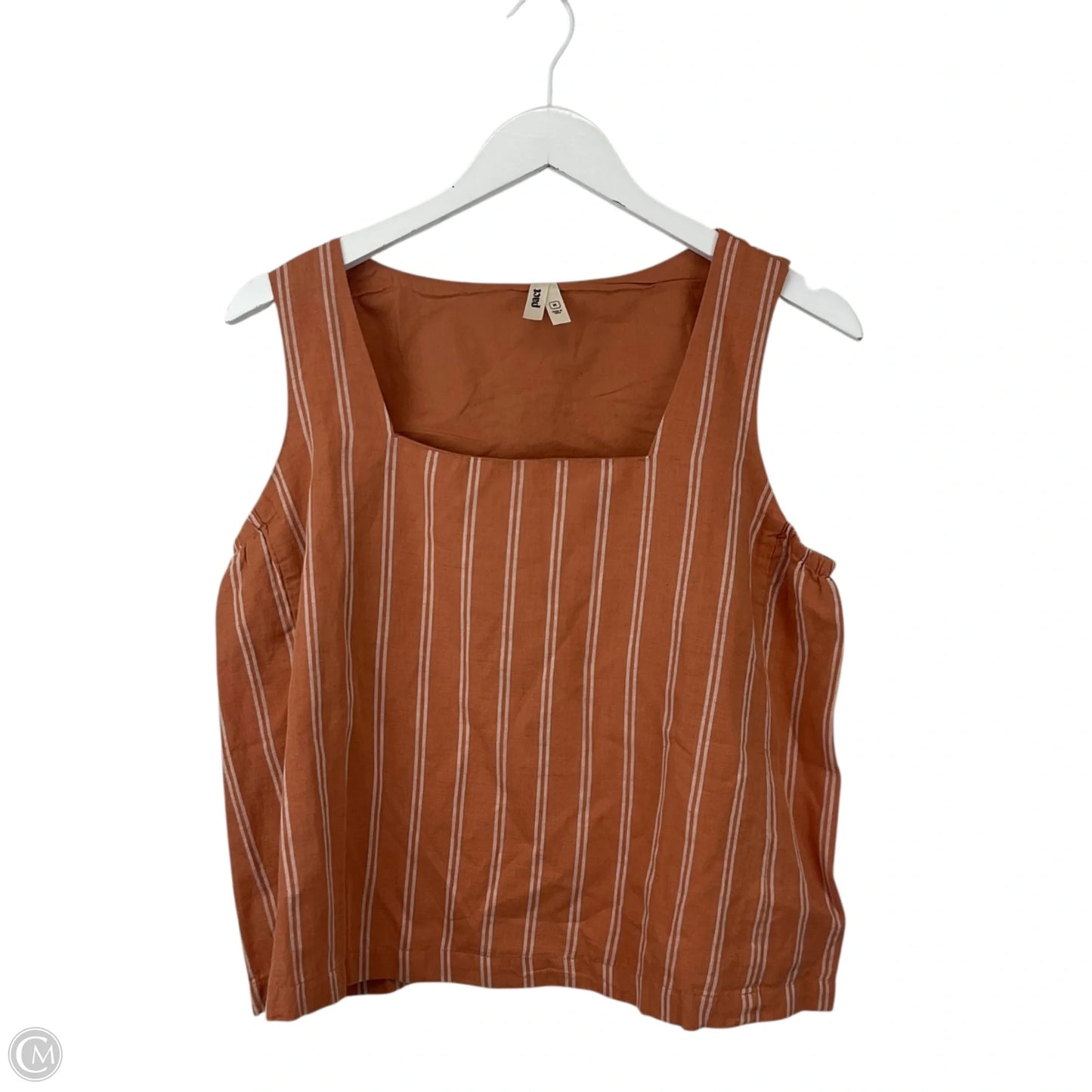 Top Sleeveless By Pact In Orange, Size: M