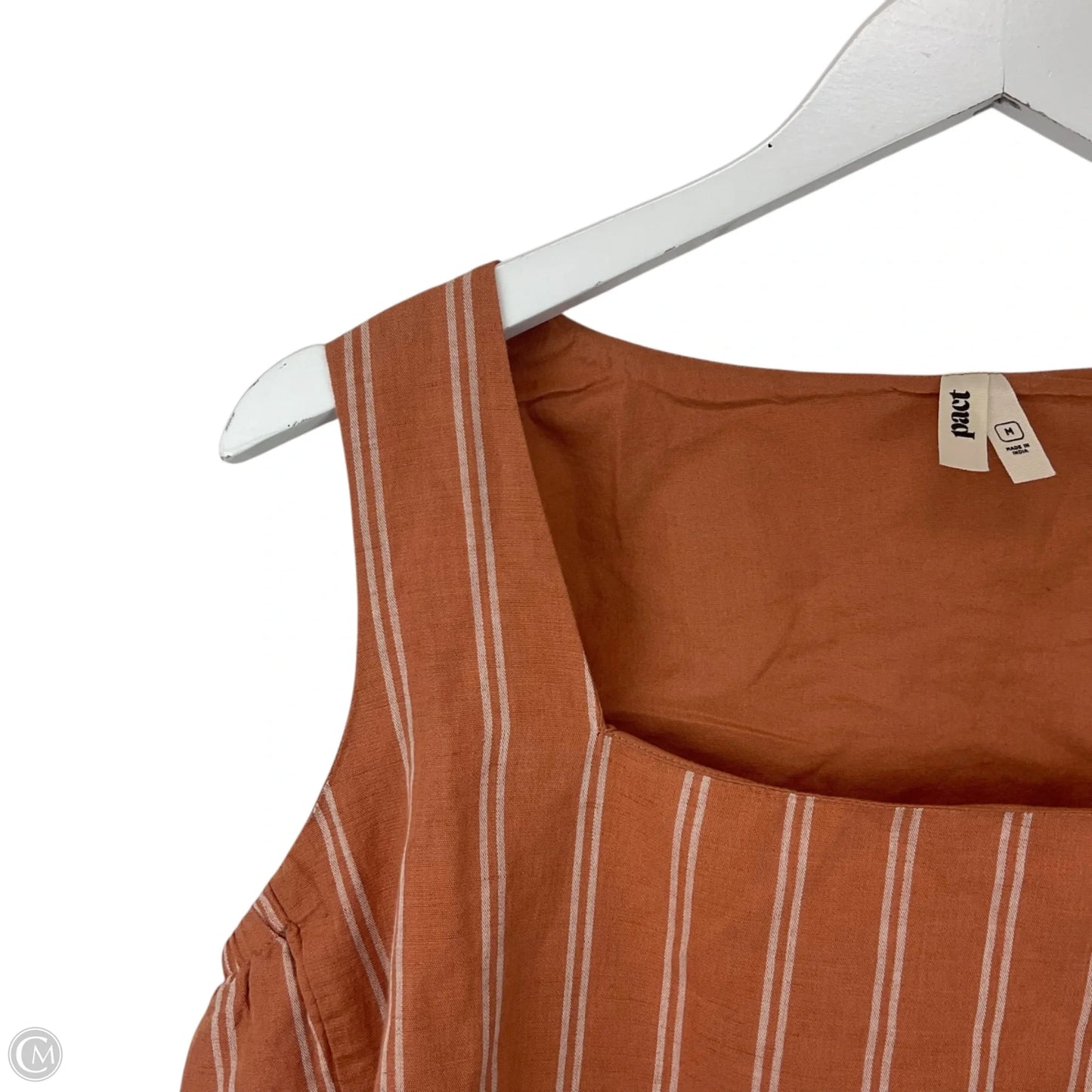 Top Sleeveless By Pact In Orange, Size: M