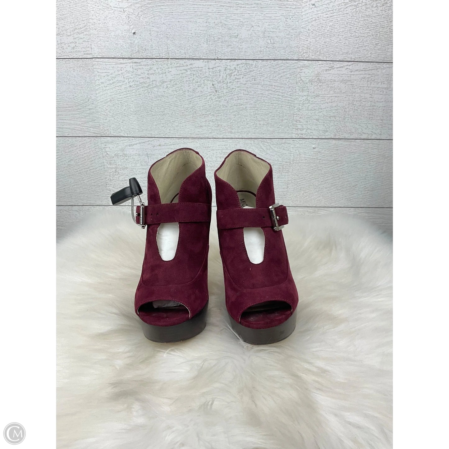 Shoes Designer By Michael Kors In Maroon, Size: 7.5